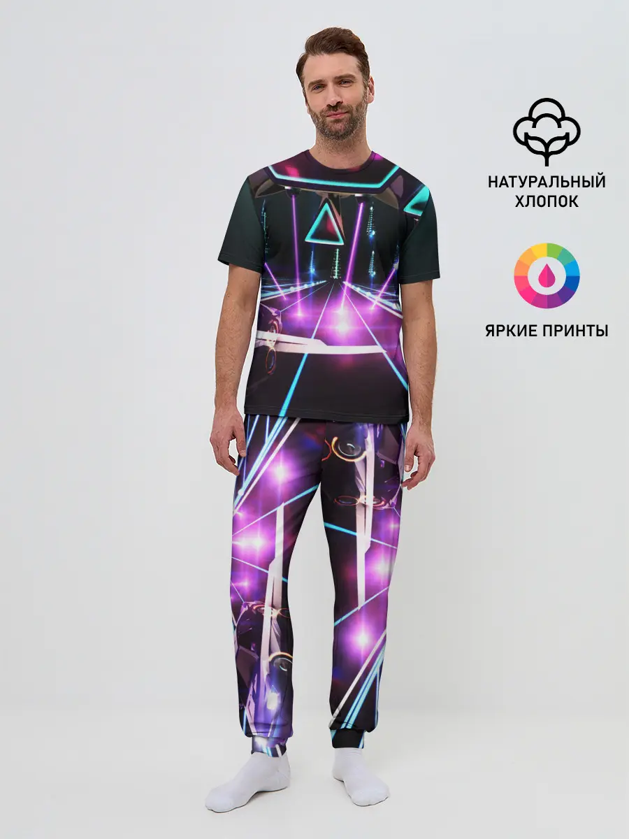 Мужская пижама с брюками / КИБЕРГОРОД