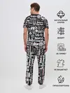 Мужская пижама с брюками / ЛОГОТИПЫ РОК ГРУПП GLITCH