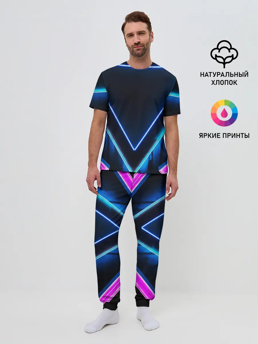Мужская пижама с брюками / DISQUARED NEON