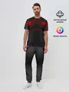 Мужская пижама с брюками / Black & Red Metal