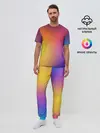 Мужская пижама с брюками / Abstract gradient colors
