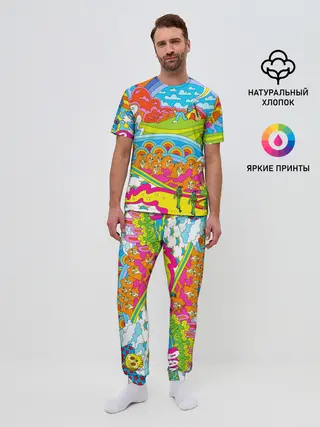 Мужская пижама с брюками / ХИППИ