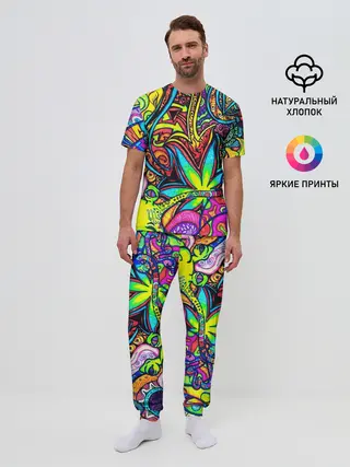 Мужская пижама с брюками / ABSTRACTION PSY