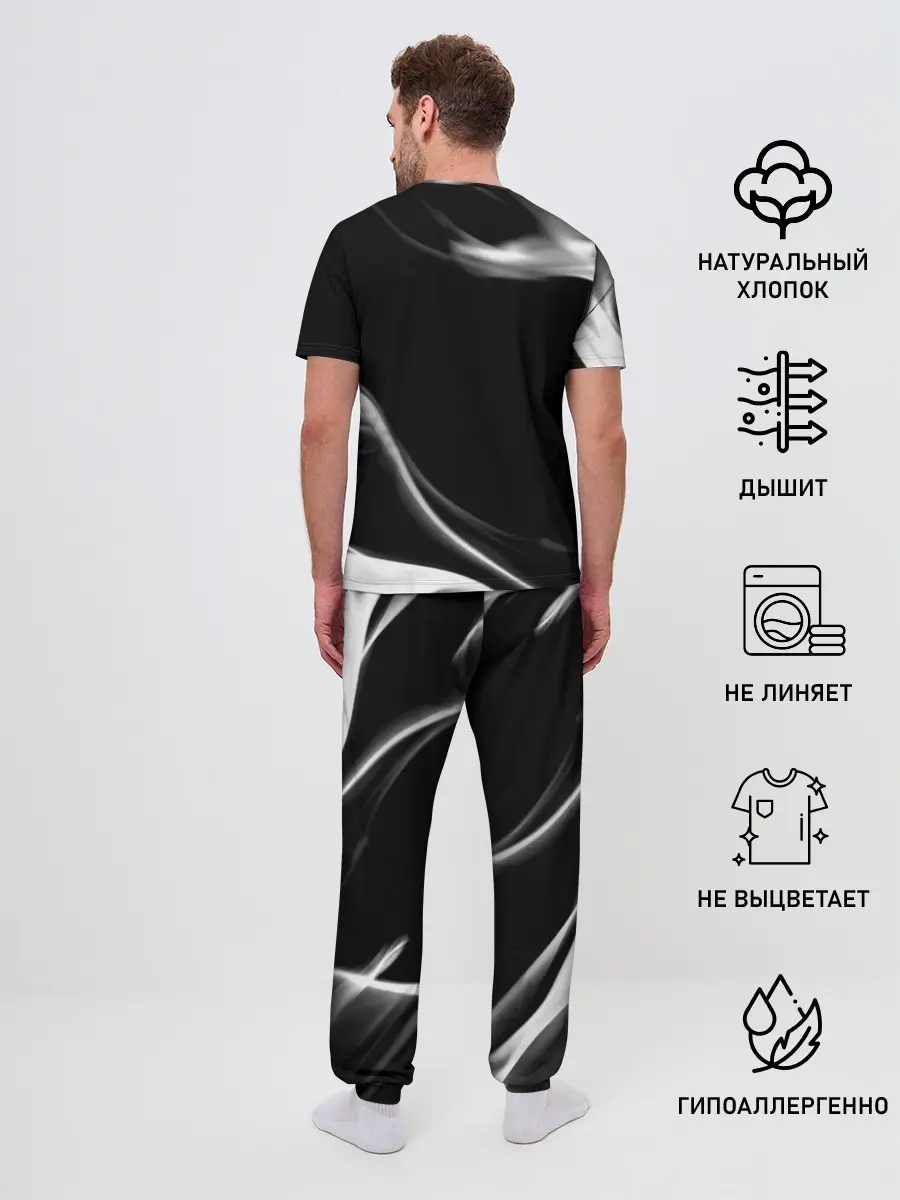 Мужская пижама с брюками / Острые козырьки