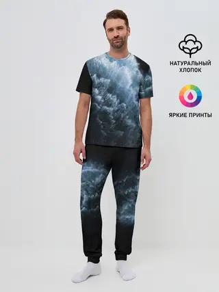 Мужская пижама с брюками / Обои iPhone 11 Pro