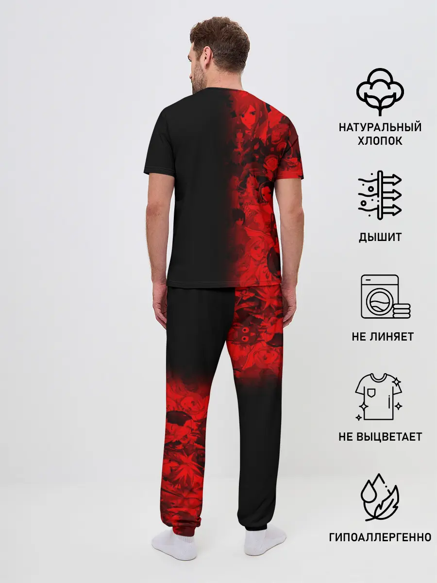 Мужская пижама с брюками / Senpai Glitch