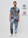 Мужская пижама с брюками / Волны