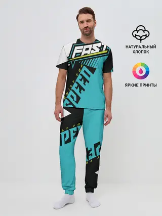 Мужская пижама с брюками / Форма для мотокросса FOX