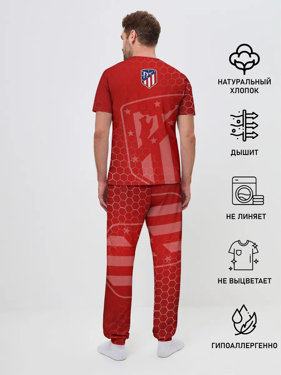 Мужская пижама с брюками / Атлетико Мадрид
