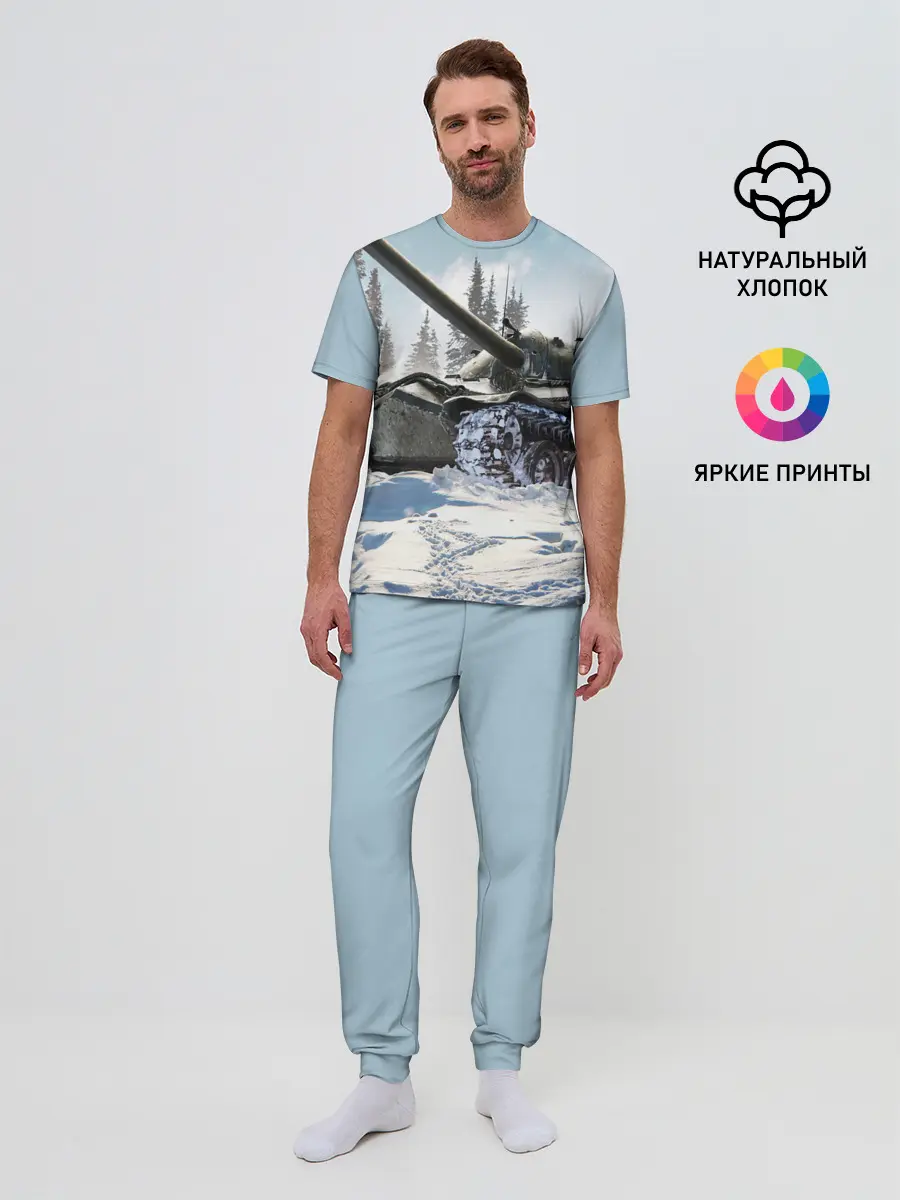 Мужская пижама с брюками / ТАНК WINTER