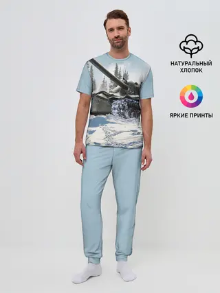 Мужская пижама с брюками / ТАНК WINTER