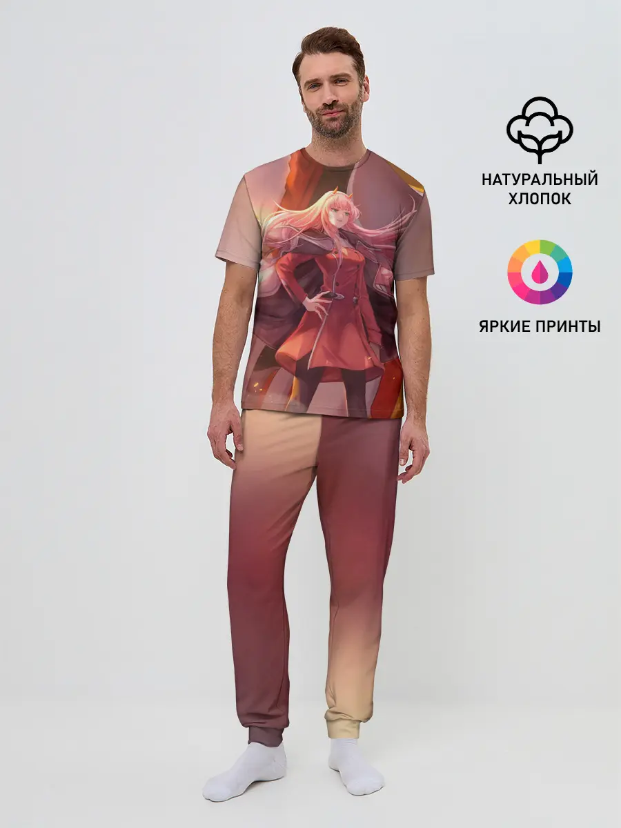 Мужская пижама с брюками / Darling In The Franxx art