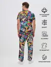 Мужская пижама с брюками / Джоджо паттерн комикс