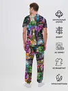 Мужская пижама с брюками / Паттерн джоджо кира спидвагон
