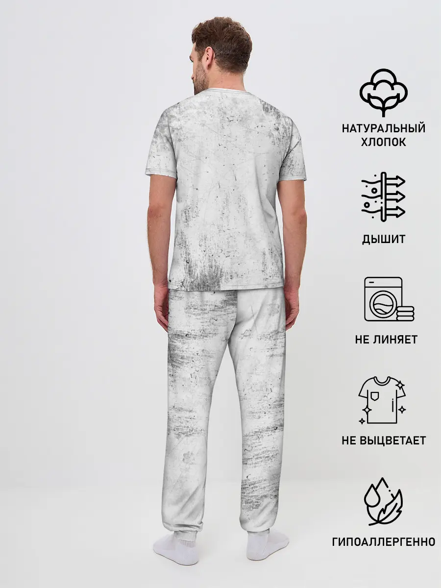 Мужская пижама с брюками / Острые козырьки