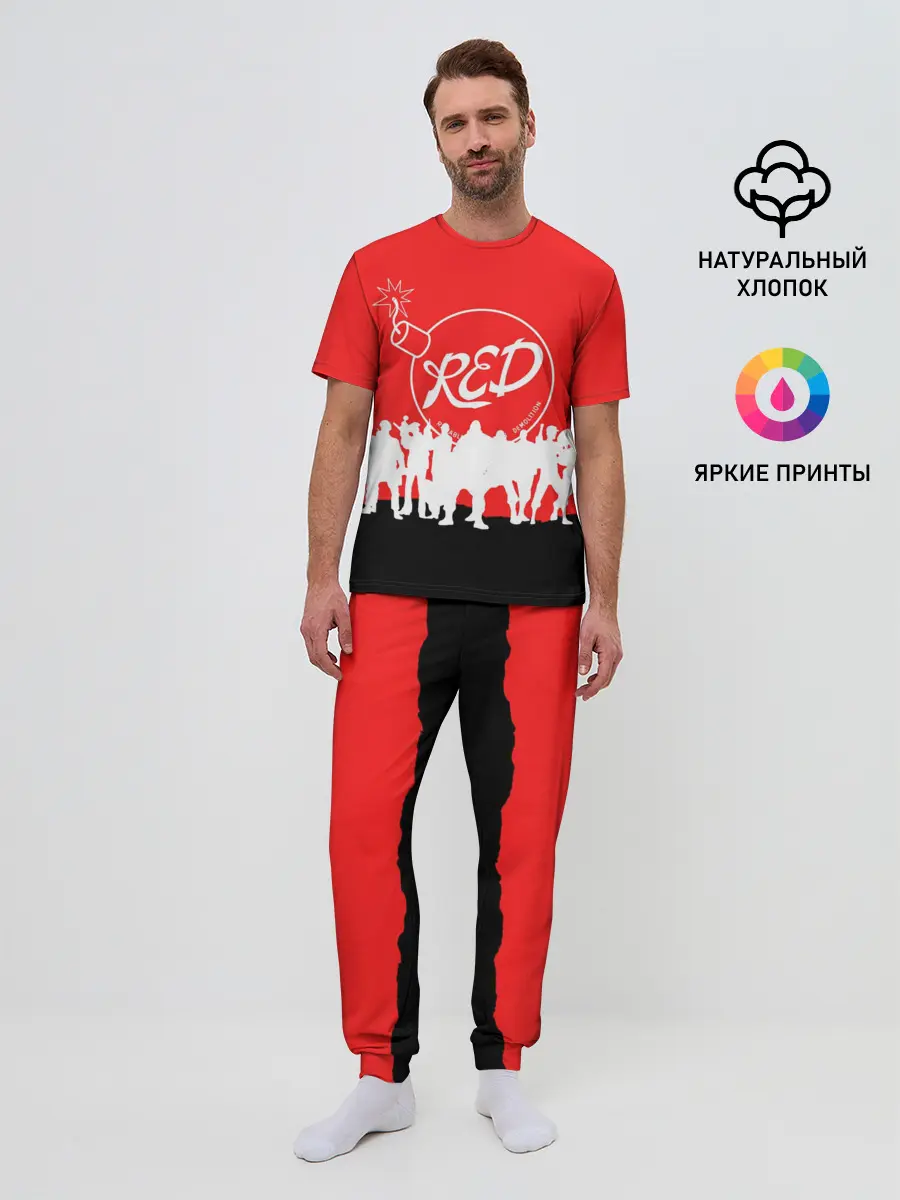 Мужская пижама с брюками / TEAM FORTRESS 2 RED TEAM