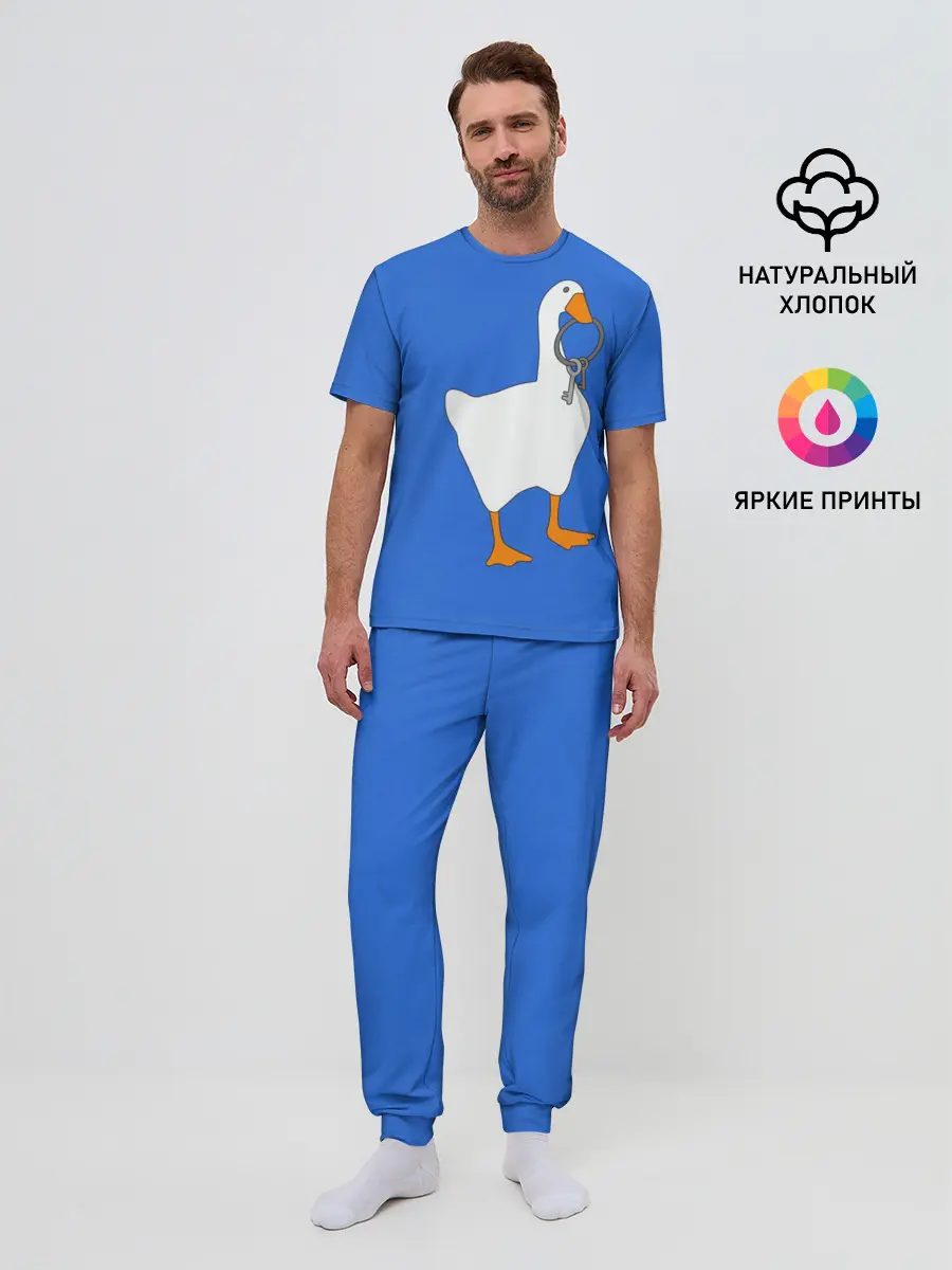 Мужская пижама с брюками / Untitled Goose Game