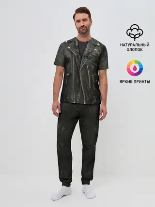 Мужская пижама с брюками / Косуха терминатора