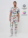 Мужская пижама с брюками / Бейблэйд паттерн
