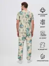 Мужская пижама с брюками / лыжники