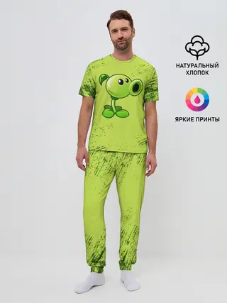 Мужская пижама с брюками / Plants vs. Zombies