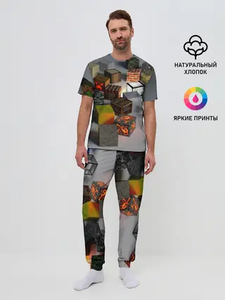 Мужская пижама с брюками / MINECRAFT BLOX