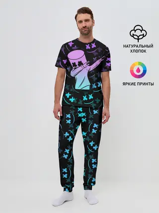Мужская пижама с брюками / FORTNITE x MARSHMELLO
