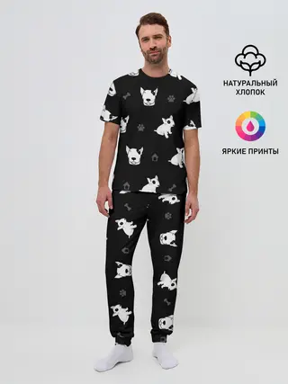 Мужская пижама с брюками / Английский бультерьер