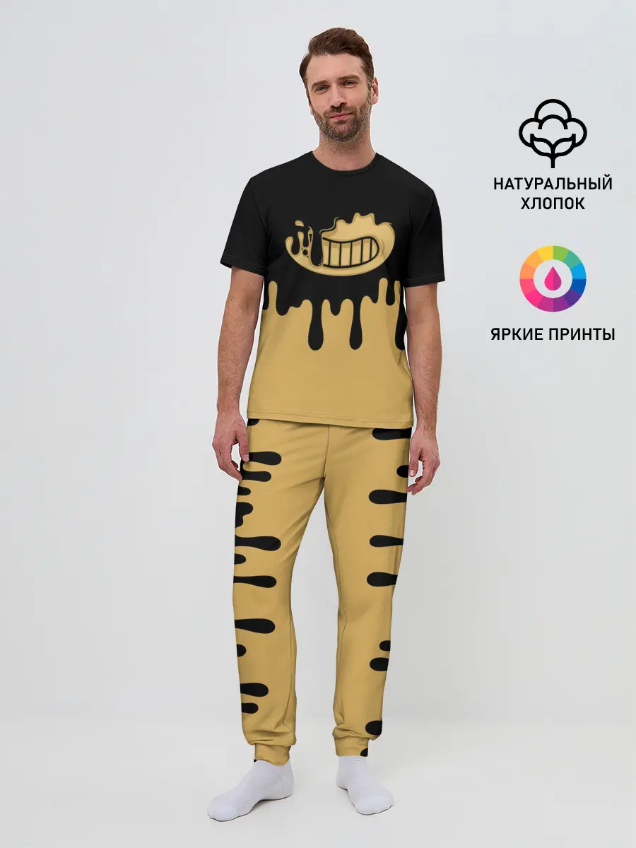 Мужская пижама с брюками / Bendy And The Ink Machine