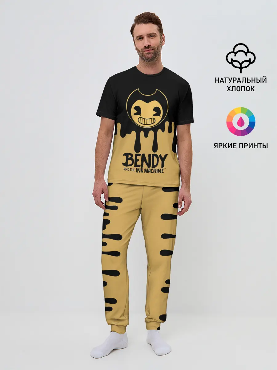 Мужская пижама с брюками / Bendy And The Ink Machine