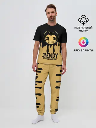 Мужская пижама с брюками / Bendy And The Ink Machine