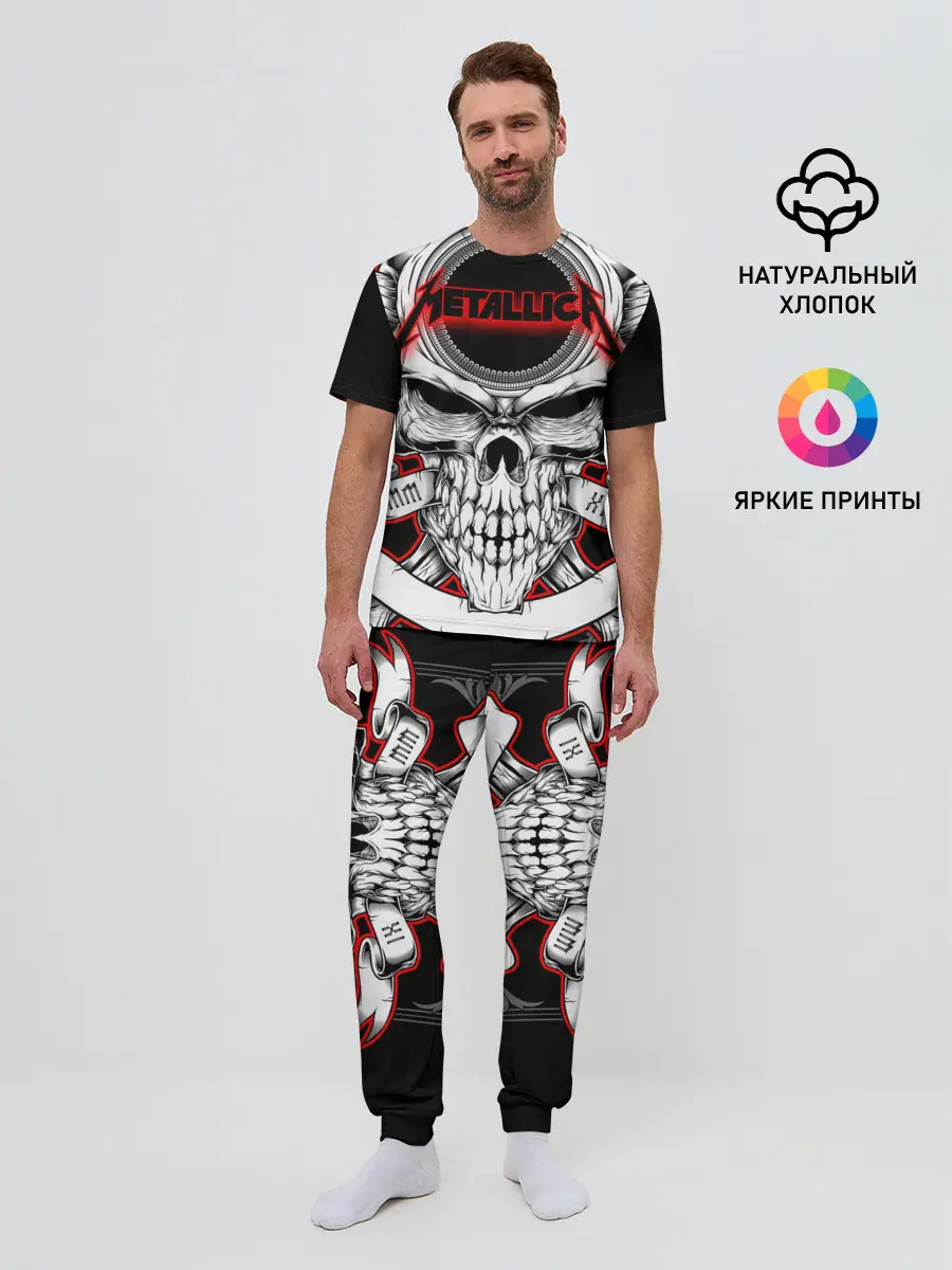Мужская пижама с брюками / Metallica