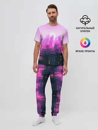Мужская пижама с брюками / CITY