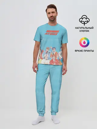 Мужская пижама с брюками / Ateez K-pop