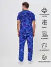 Мужская пижама с брюками / НЕОНОВЫЕ КРИСТАЛЫ