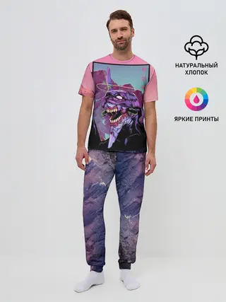 Мужская пижама с брюками / Evangelion2