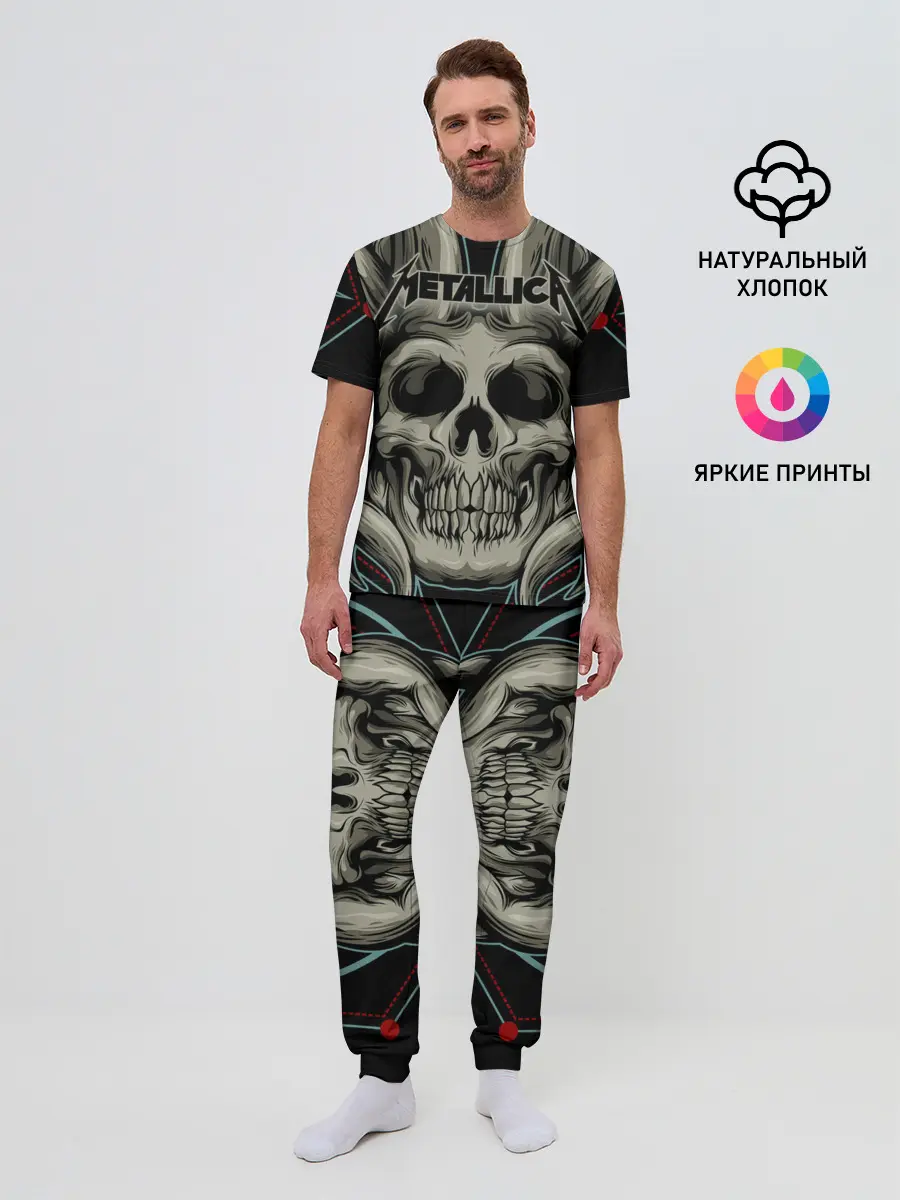 Мужская пижама с брюками / Metallica