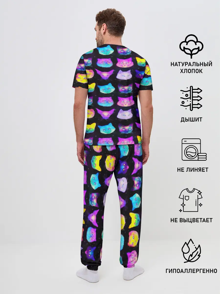 Мужская пижама с брюками / КОТО КОСМОС