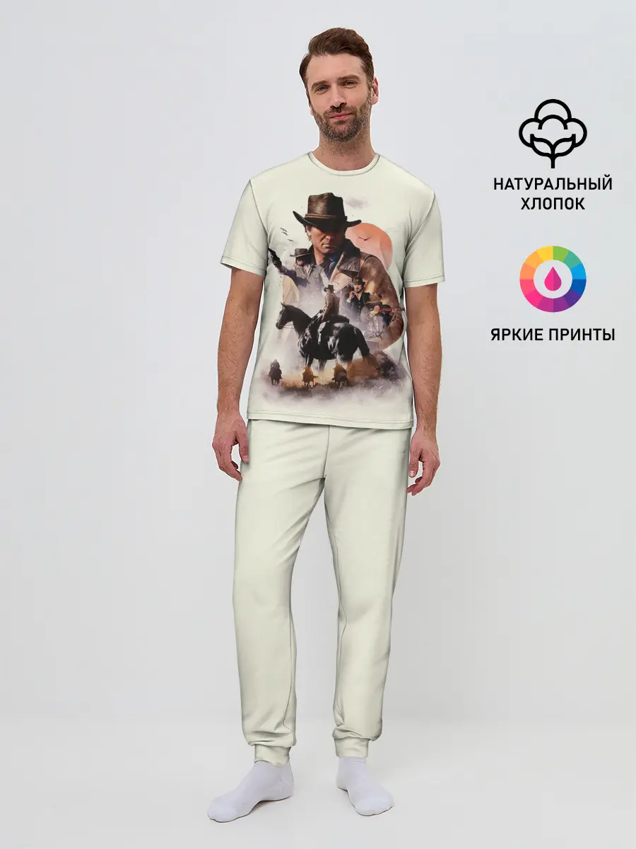 Мужская пижама с брюками / red dead redemption 2 Art