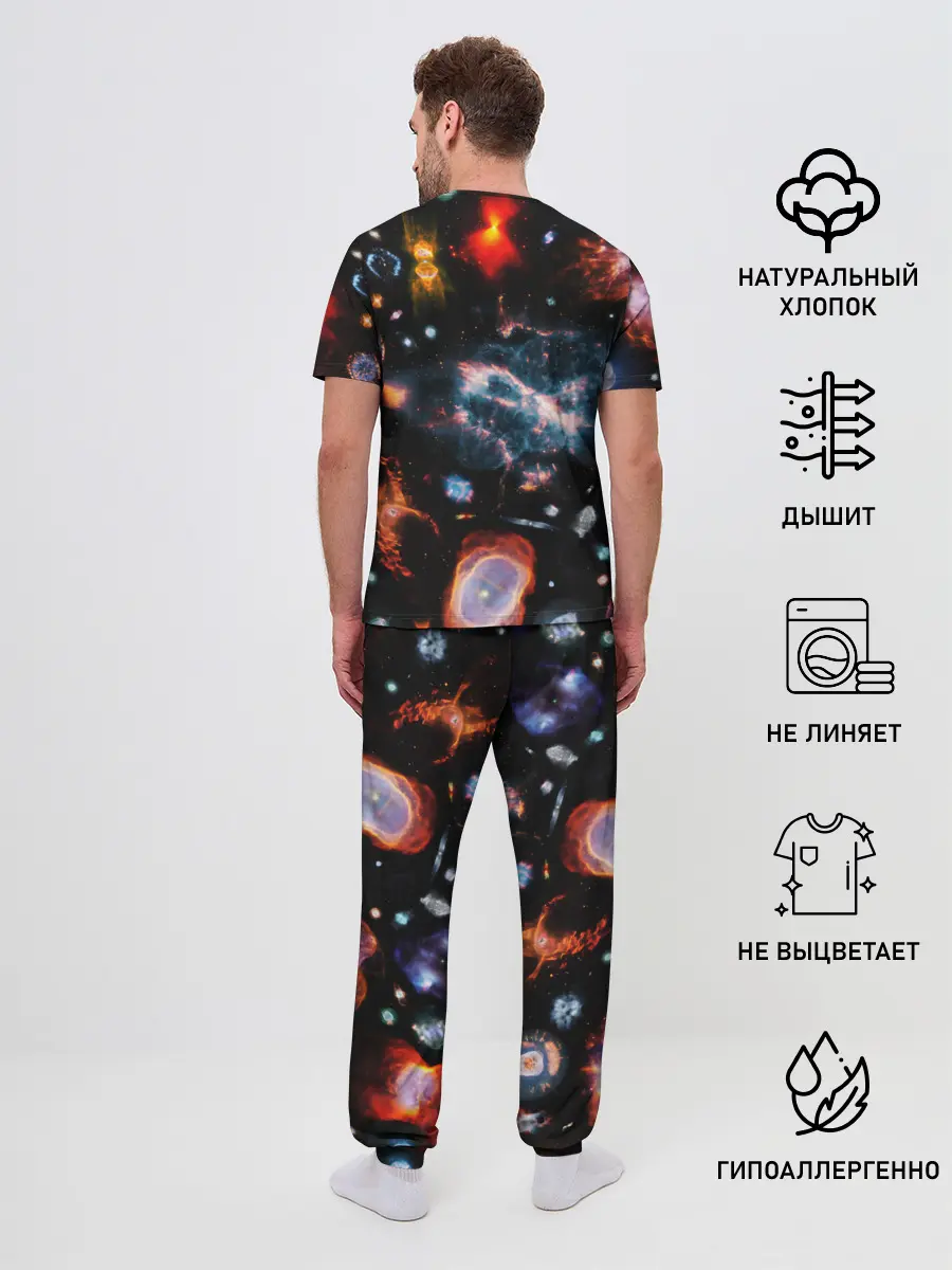 Мужская пижама с брюками / КОСМОС