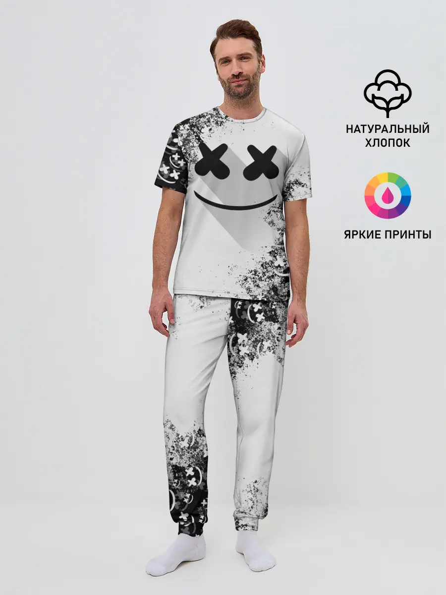 Мужская пижама с брюками / Marshmello