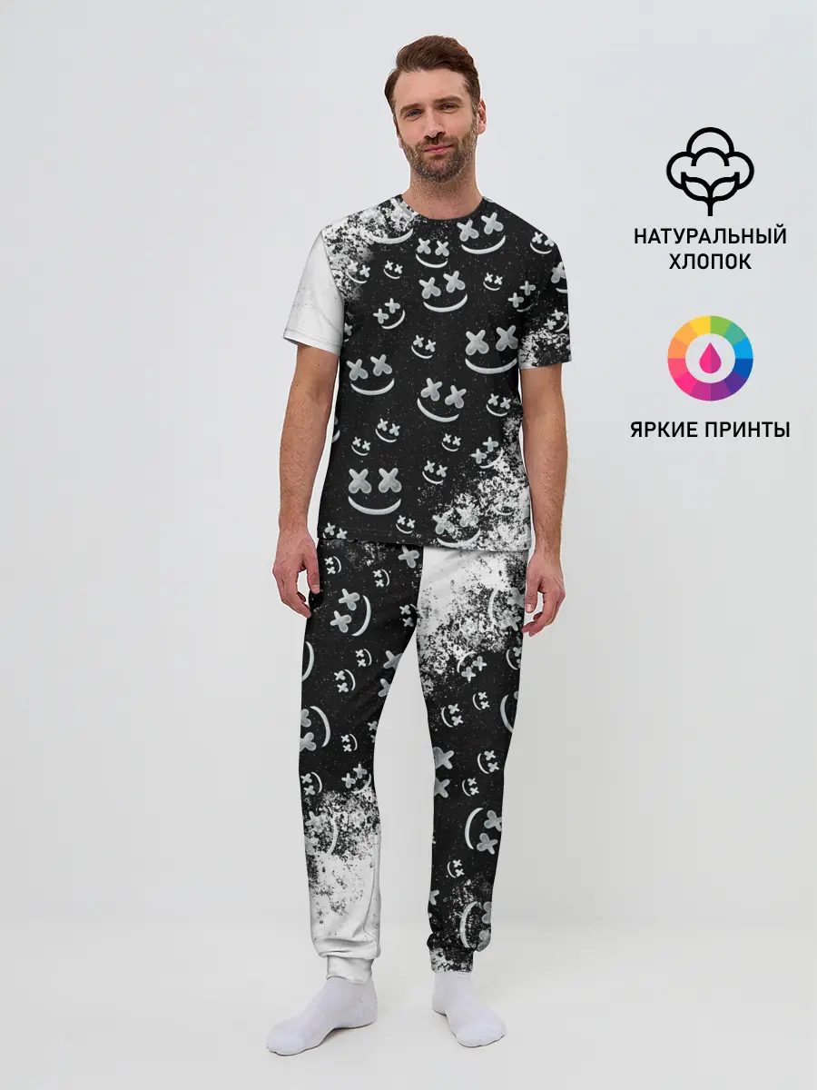 Мужская пижама с брюками / Marshmello