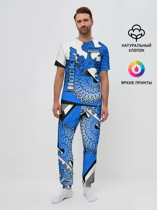 Мужская пижама с брюками / ХОККЕЙ | HOCKEY