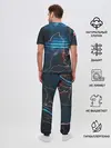 Мужская пижама с брюками / Freeze Light digital art