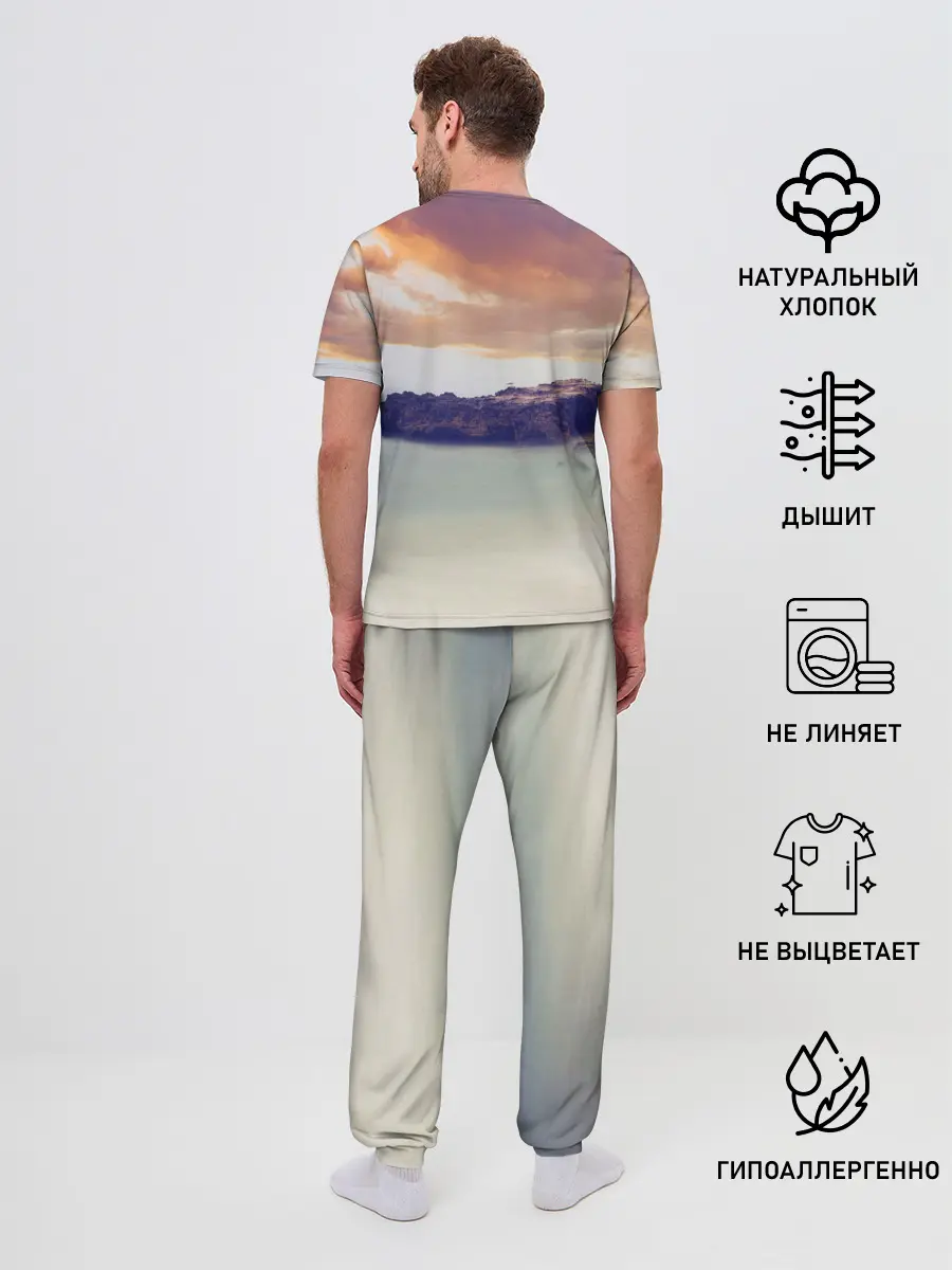 Мужская пижама с брюками / Sea Sunset Horse