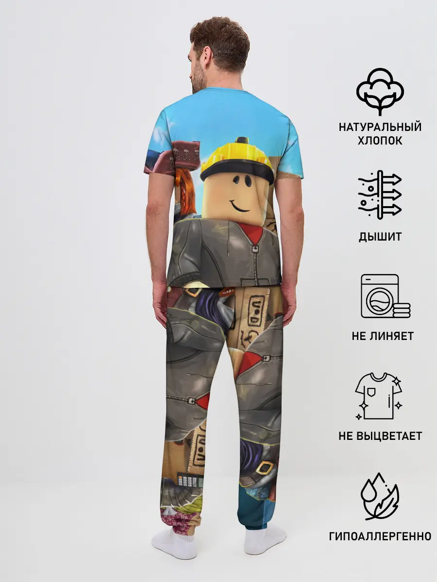 Мужская пижама с брюками / ROBLOX