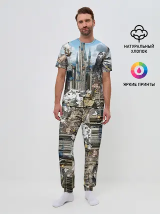 Мужская пижама с брюками / HEROES