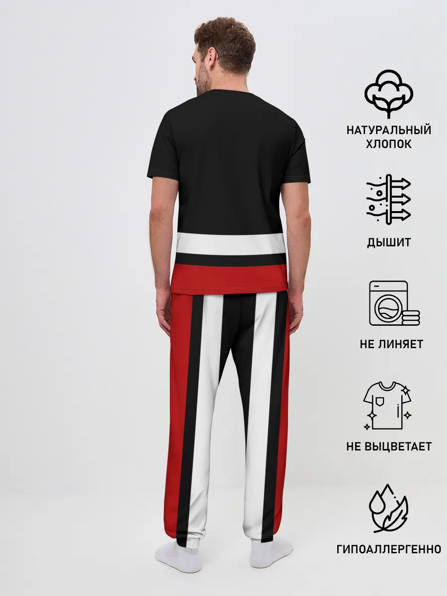 Мужская пижама с брюками / Каролина Харрикейнз