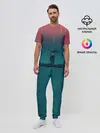 Мужская пижама с брюками / Космический Дождь