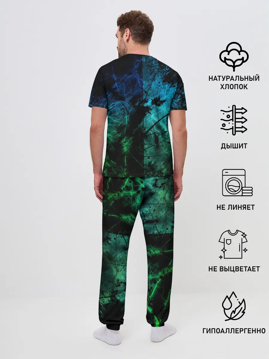 Мужская пижама с брюками / Minecraft / Майнкрафт